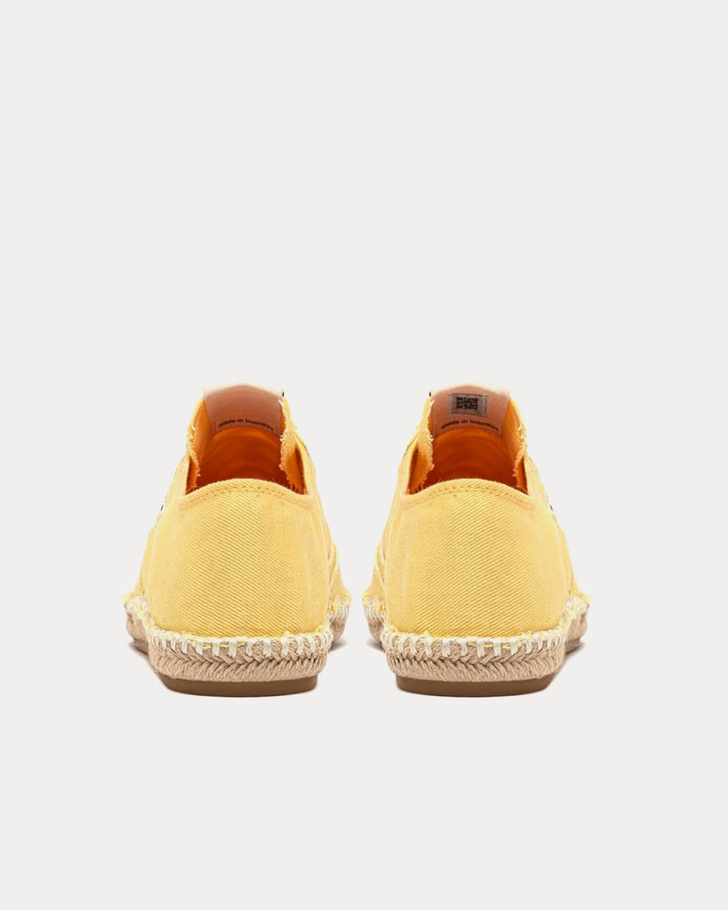 Autry Sandy Canvas Yellow Espadrilles - 4