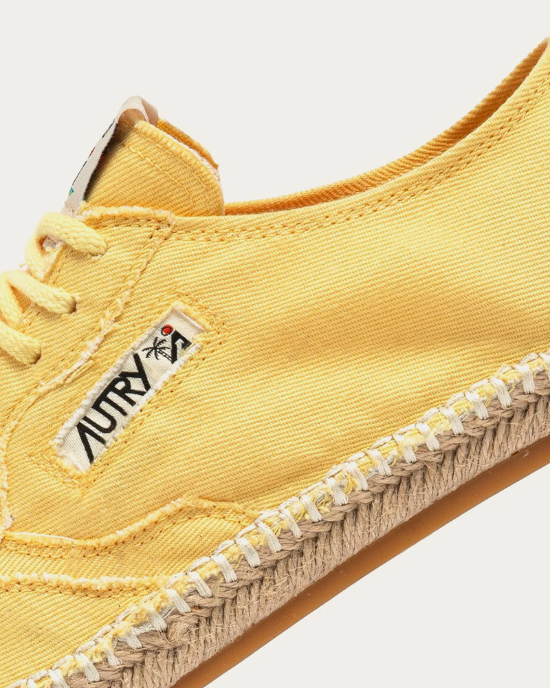 Autry Sandy Canvas Yellow Espadrilles - 5
