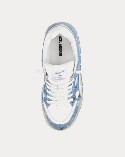 Axel Arigato Area Lo '10 Year Anniversary' Monogram White / Blue Low Top Sneakers - 2