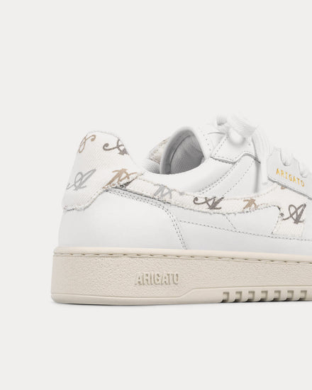 Axel Arigato Dice-A Monogram '10 year Anniversay' White / Beige Low Top Sneakers - 3