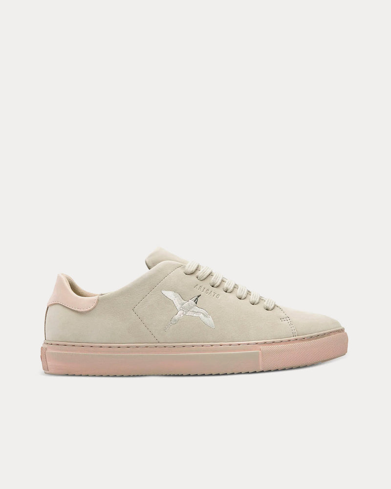 Axel Arigato Clean 90 B Bird Grey / Light Pink Low Top Sneakers - 1