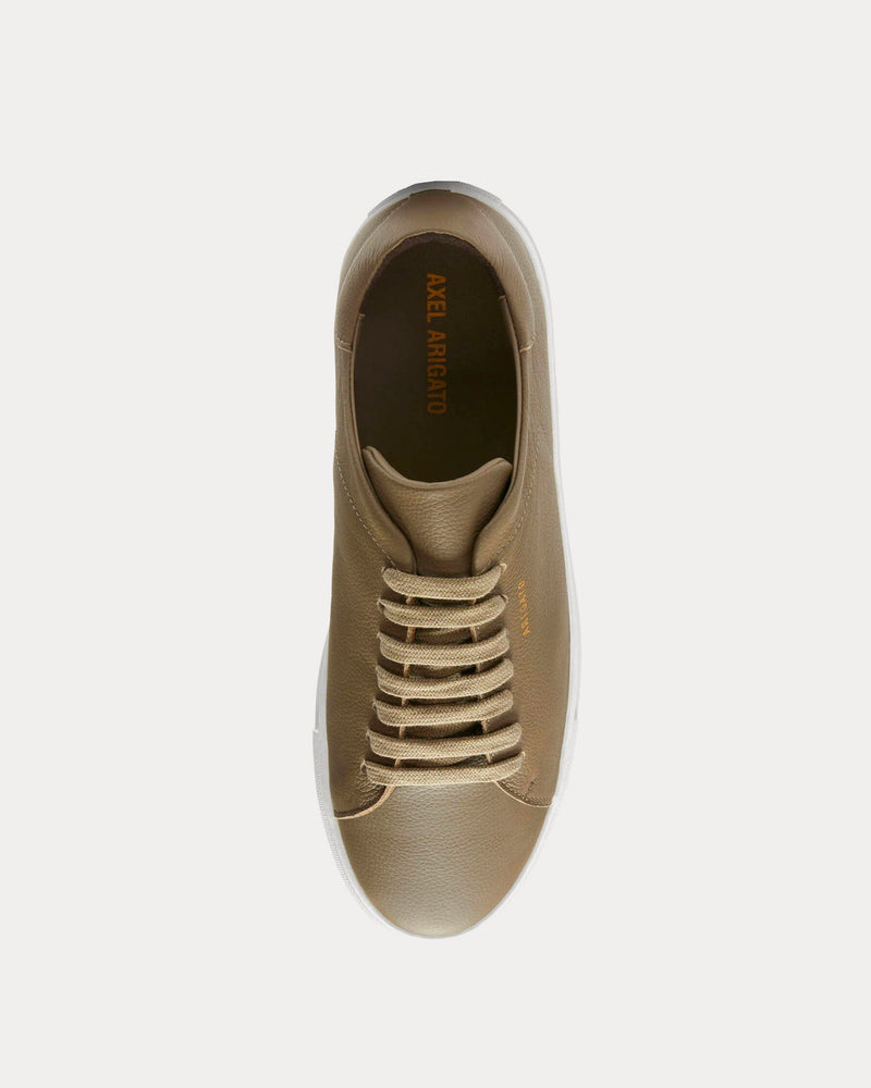 Axel Arigato Men's Clean 90 Leather Brown White Low Top Sneakers