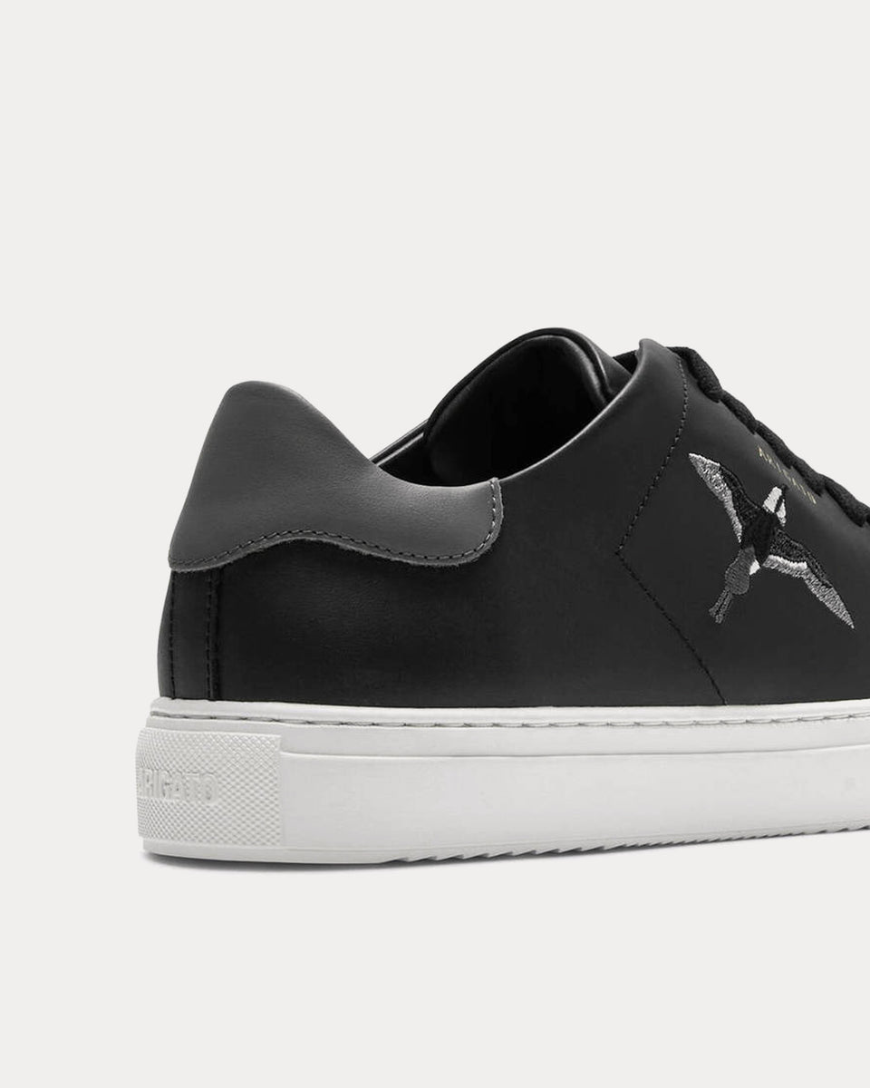 Axel Arigato Clean 90 Triple B Bird Black Dark Grey Low Top Sneakers axel-arigato-clean-90-triple-b-bird-black-dark-grey-low-top-sneakers