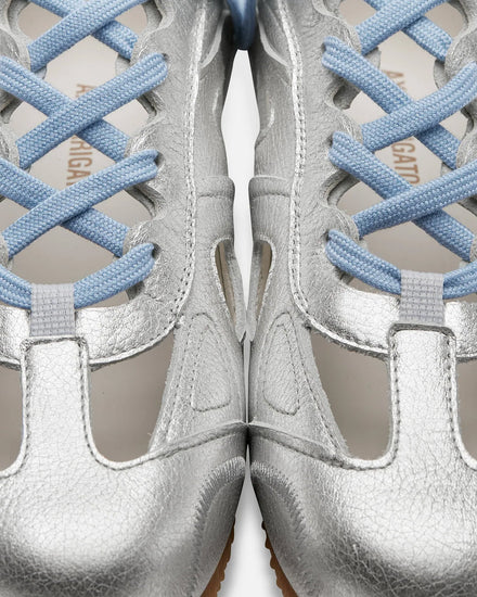 Axel Arigato Slow Ballet Silver / Light Blue Low Top Sneakers - 6