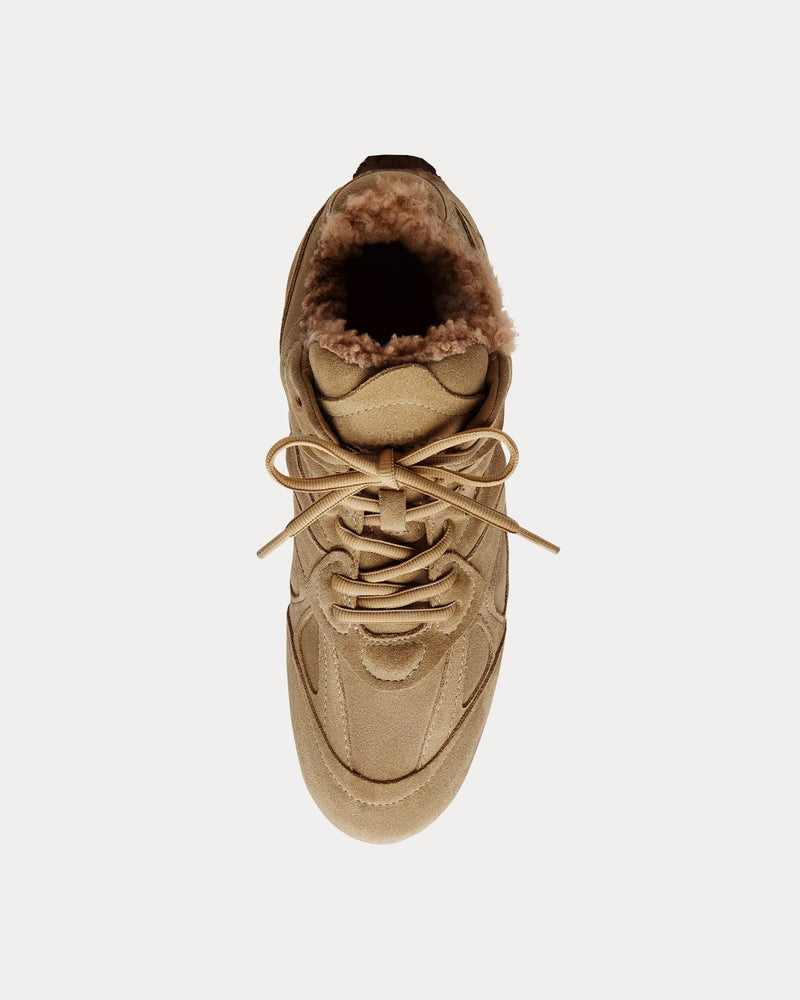 Axel Arigato Slow Shearling Runner Brown / Gum Low Top Sneakers - 2