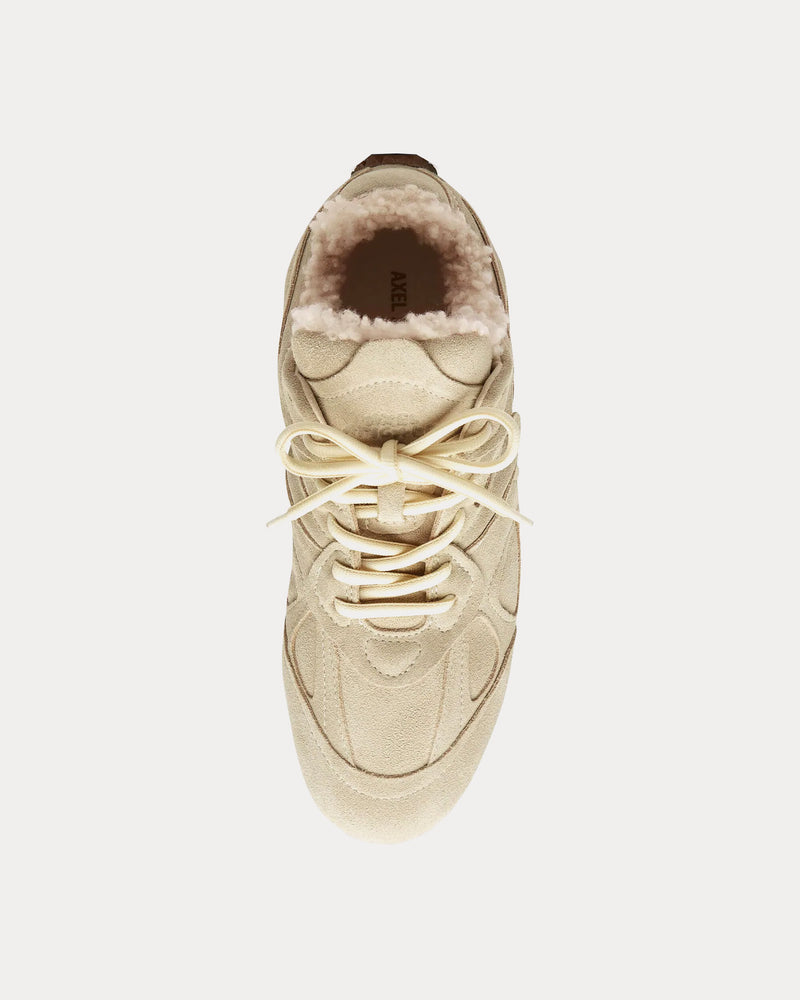 Axel Arigato Slow Shearling Runner Off White / Gum Low Top Sneakers - 2