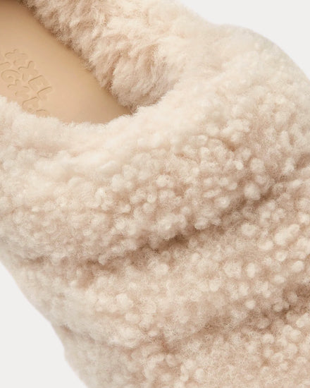 Axel Arigato Snail Shearling Off White / Off White Mules - 2