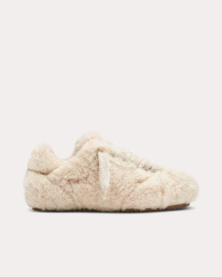 Axel Arigato Tact Shearling Runner Beige / Gum Low Top Sneakers - 1