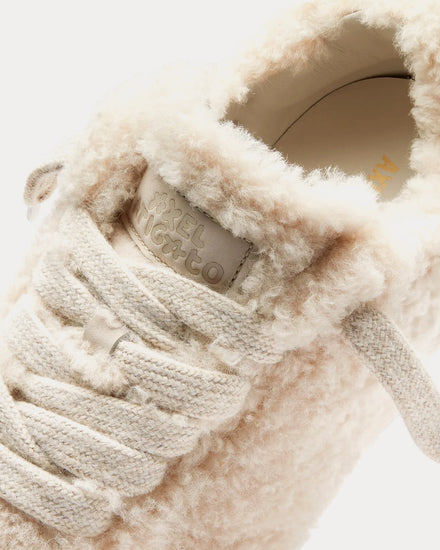 Axel Arigato Tact Shearling Runner Beige / Gum Low Top Sneakers - 2