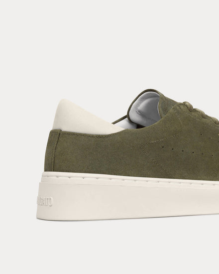 Axel Arigato Court Suede Green / Off White Low Top Sneakers - 4