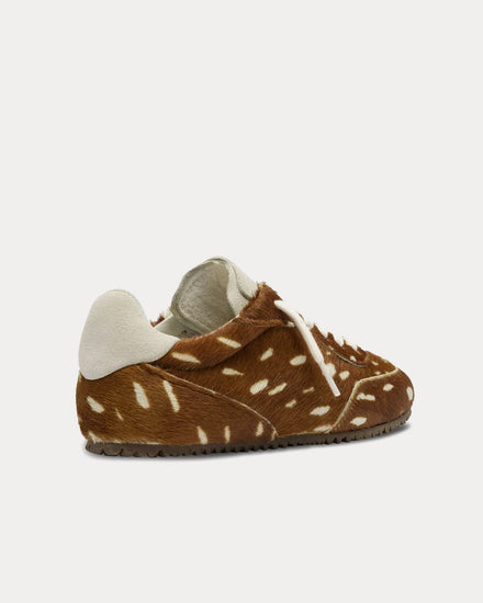 Axel Arigato Daze Runner Hair On Leather Brown / Off White Low Top Sneakers - 4