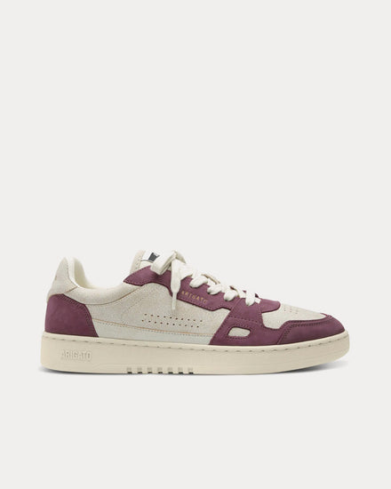 Axel Arigato Dice Lo Light Beige / Dark Burgundy Low Top Sneakers - 1
