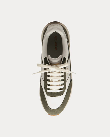 Axel Arigato Genesis Neo Light Beige / Dark Green Low Top Sneakers - 2