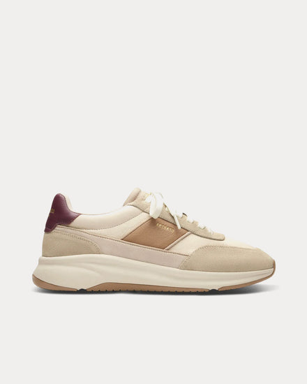 Axel Arigato Genesis Neo Runner Light Beige / Burgundy Low Top Sneakers - 1