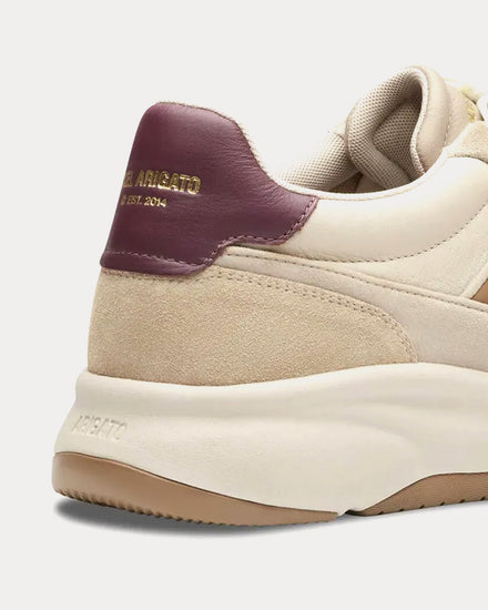Axel Arigato Genesis Neo Runner Light Beige / Burgundy Low Top Sneakers - 2