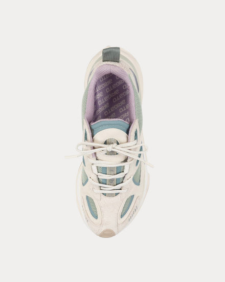 Axel Arigato Satellite Runner Off White / Green Low Top Sneakers - 2