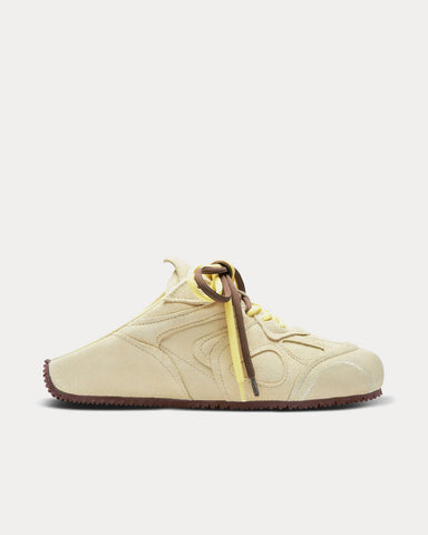 Axel Arigato Slow Mule Light Yellow / Dark Brown Slip On Sneakers