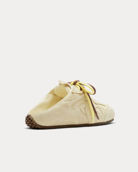 Axel Arigato Slow Mule Light Yellow / Dark Brown Slip On Sneakers - 4