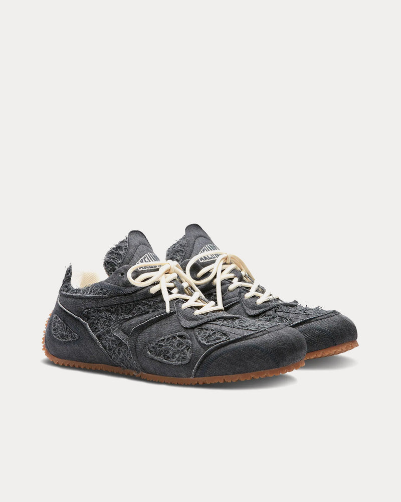 Axel Arigato Slow Runner Denim Off Black / Off Black Low Top Sneakers - 3