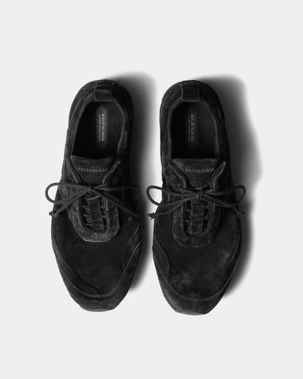 Balenciaga Standard Suede Black Low Top Sneakers - 2