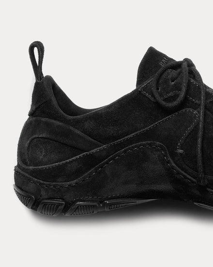 Balenciaga Standard Suede Black Low Top Sneakers - 3