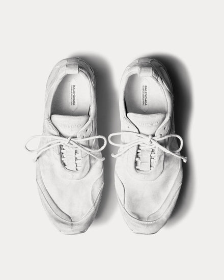 Balenciaga Standard Suede White Low Top Sneakers - 2