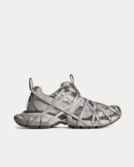 Balenciaga 3XL Extreme Mesh & Polyurethane Brown / Grey / Beige Slip On Sneakers - 1