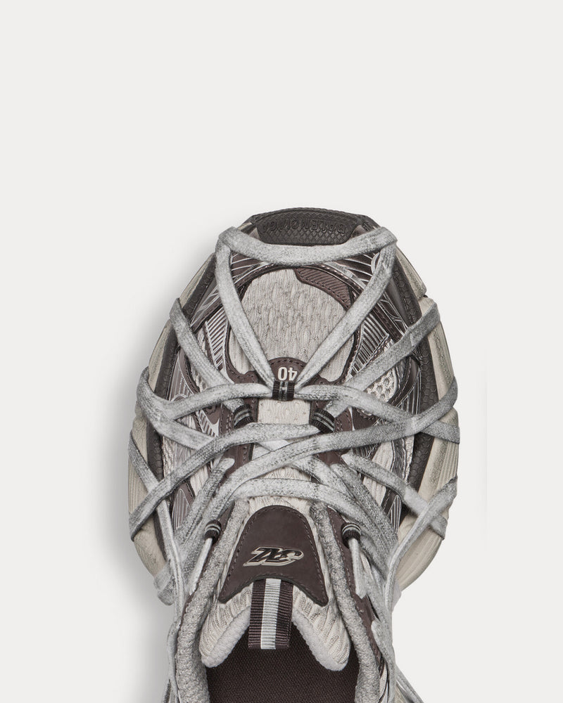 スニーカー BALENCIAGA Grey Mesh And Rubber 3Xl Extreme Sneakers BALENCIAGA 3XL Distressed Mesh and Rubber Sneakers for Men