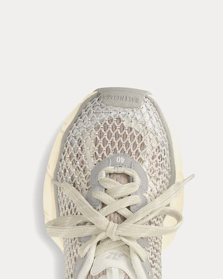 3xl fish nets Balenciaga Unisex 3XL Fishnet Crystal Mesh, Polyurethane, Polyester with Rhinestone Eggshell Low Top Sneakers