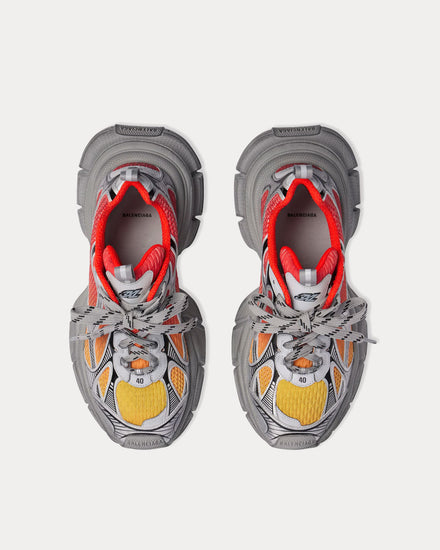 Balenciaga 3XL Gradient Mesh & Polyurethane Red / Orange / Grey / Black Low Top Sneakers - 2