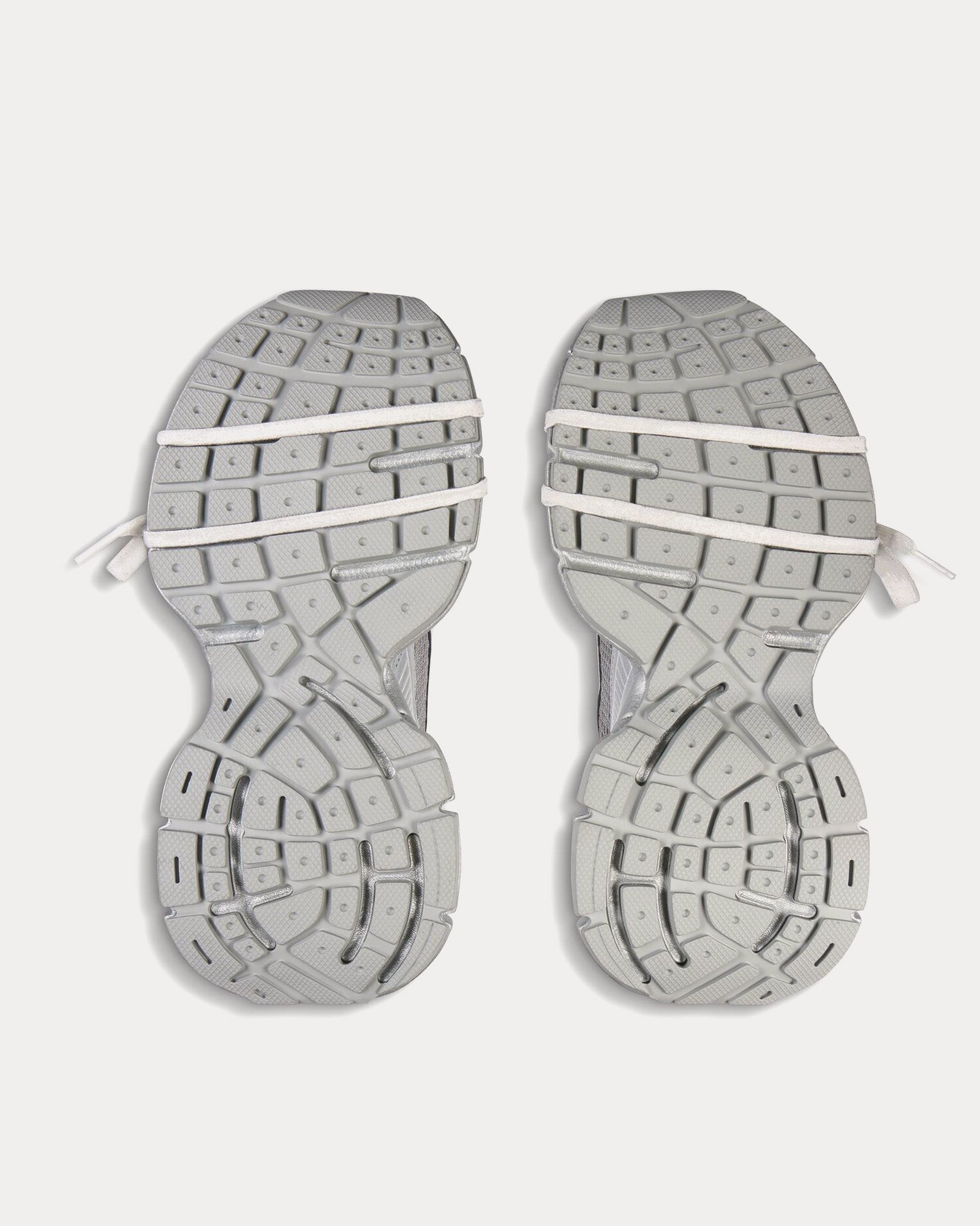 Balenciaga - 3XL Reflective Mesh & Polyurethane Grey Low Top Sneakers