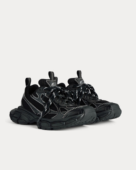 Balenciaga 3XL Rivets Black Low Top Sneakers - 2