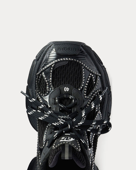 Balenciaga 3XL Rivets Black Low Top Sneakers - 5