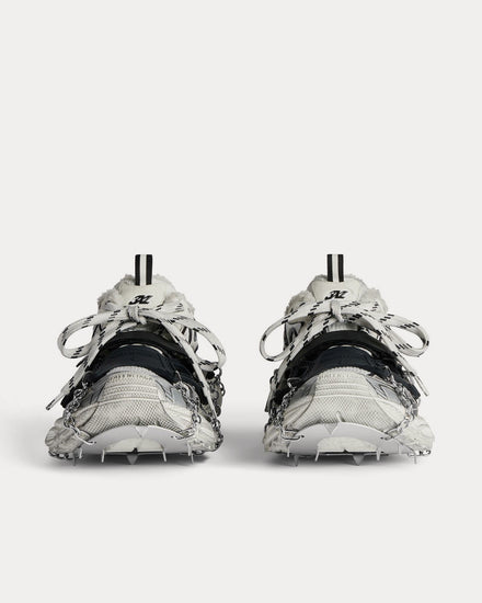 Balenciaga 3XL Ski Mesh & Polyurethane White / Black Low Top Sneakers - 4