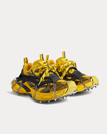 Balenciaga 3XL Ski Mesh & Polyurethane Yellow / Black Low Top Sneakers - 3