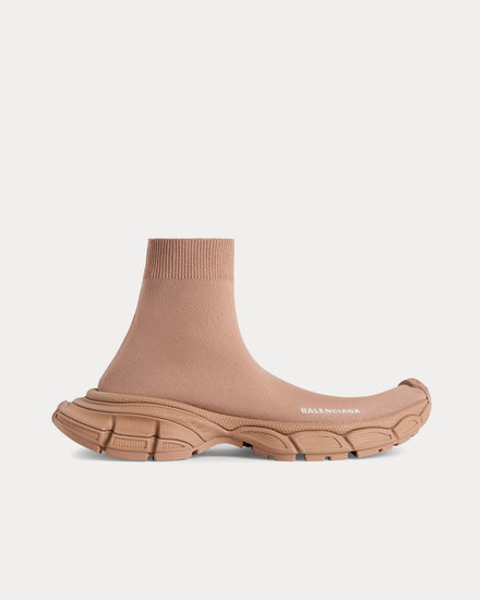 Balenciaga Men's 3XL Sock Recycled Knit Beige High Top Sneakers