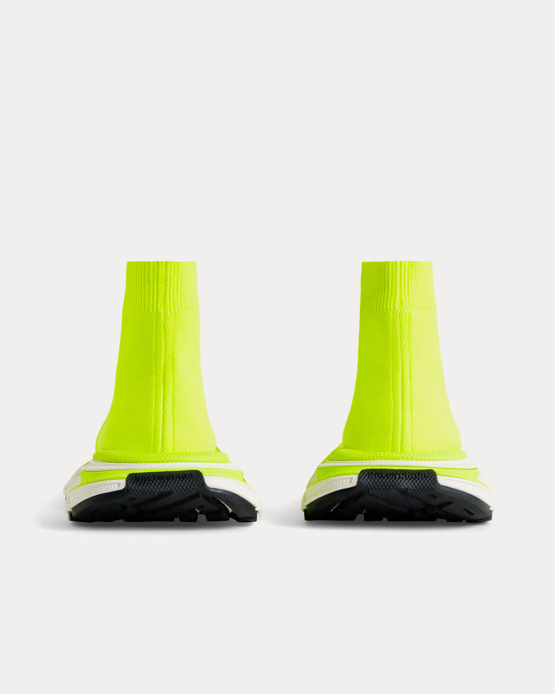 Balenciaga 3XL Sock Recycled Knit Neon Yellow High Top Sneakers - 4