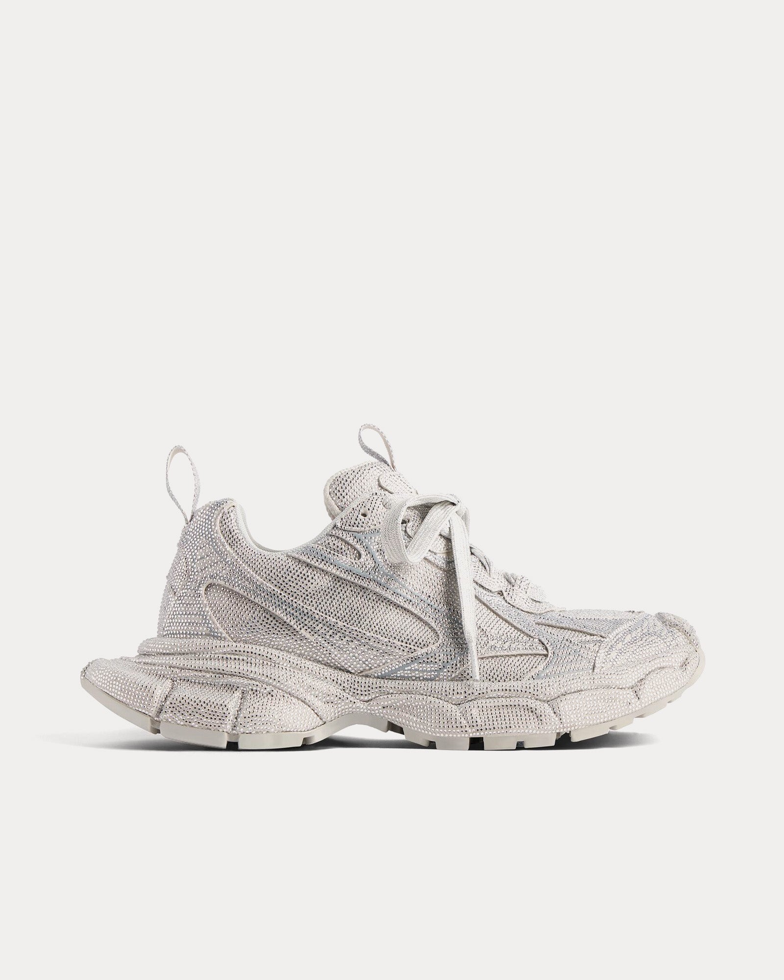 Balenciaga Men's 3XL Rhinestones in Crystal Microfiber Light