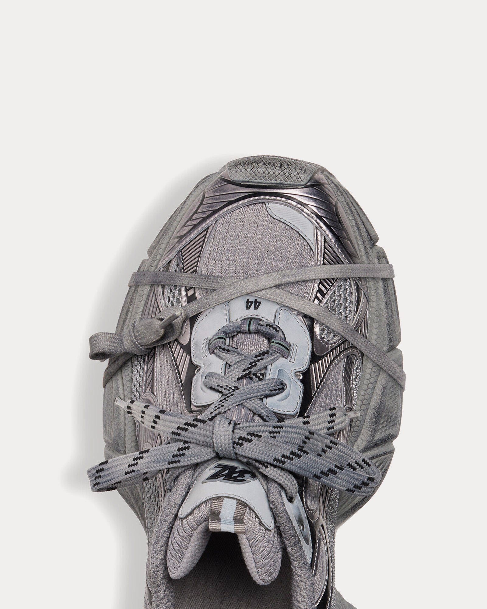 Balenciaga Gray Polyurethane Athletic Sneakers