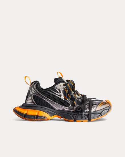 Balenciaga Men's 3XL Mesh & Polyurethane Black / Orange / Grey Low