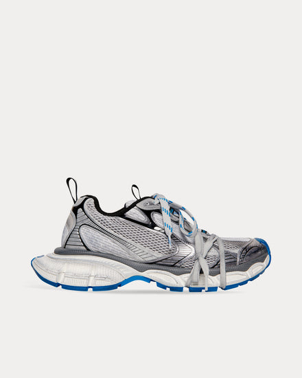 Balenciaga 3XL Mesh & Polyurethane Grey / White / Blue Low Top Sneakers - 1