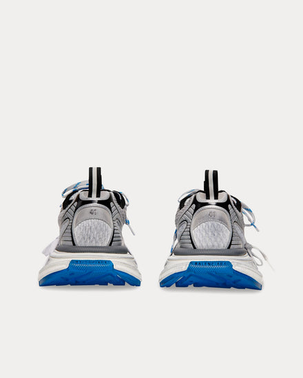 Balenciaga 3XL Mesh & Polyurethane Grey / White / Blue Low Top Sneakers - 4