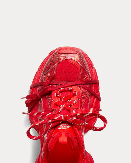 Balenciaga Men's 3XL Mesh & Polyurethane Red Low Top Sneakers