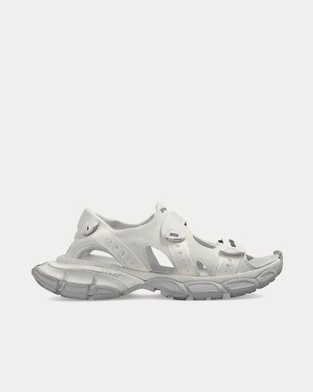 Balenciaga Men's 3XL Chunky Rubber White Sandals