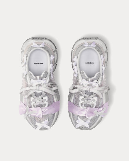 Balenciaga 3XL Lace White / Light Pink Mules - 2