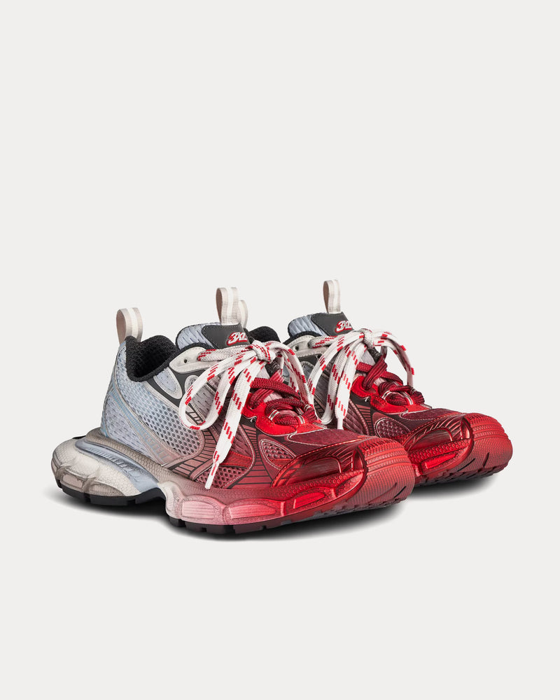 Balenciaga Men's 3XL Toe Spray White / Blue / Grey / Red Low