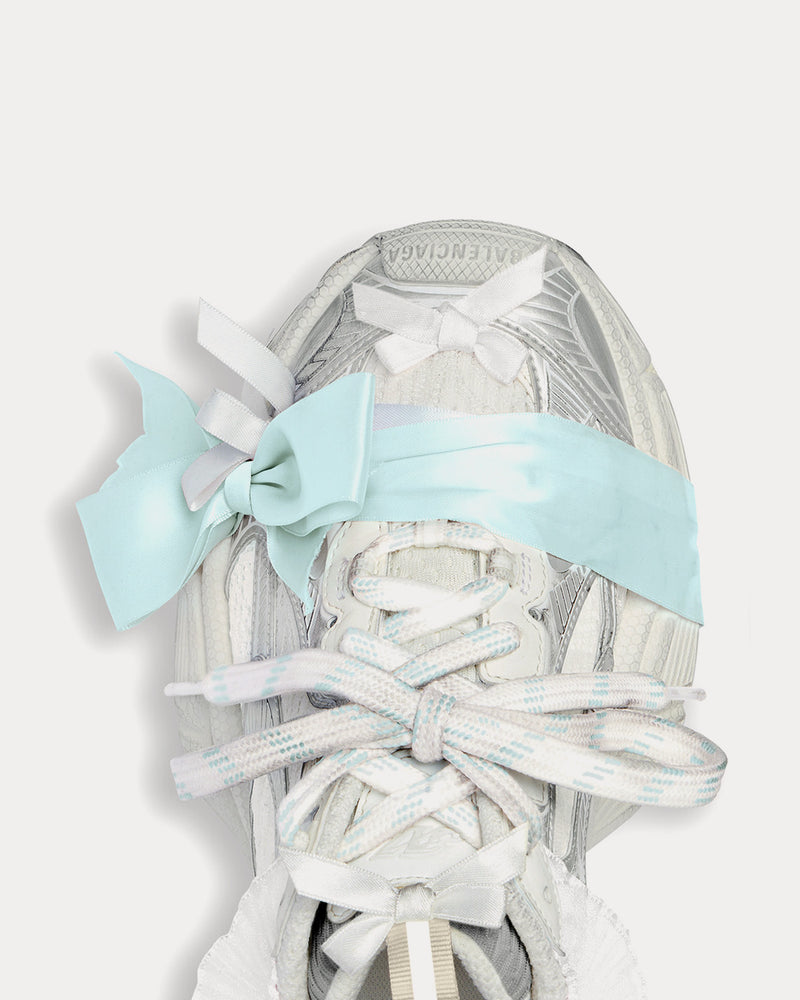 Balenciaga 3XL Lace Taupe / White / Light Blue Low Top Sneakers - 5