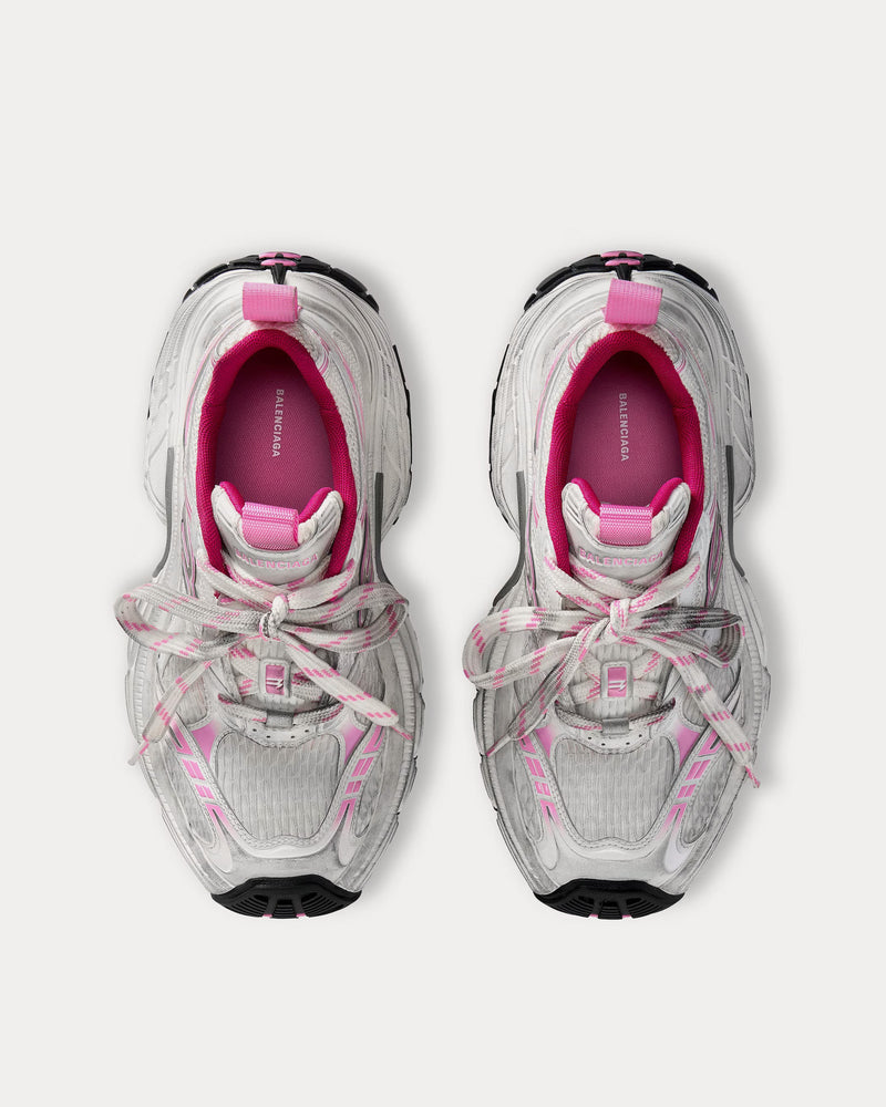 Balenciaga 6XL Mesh, Polyurethane & Polyester White / Light Pink / Grey / Black Low Top Sneakers - 2
