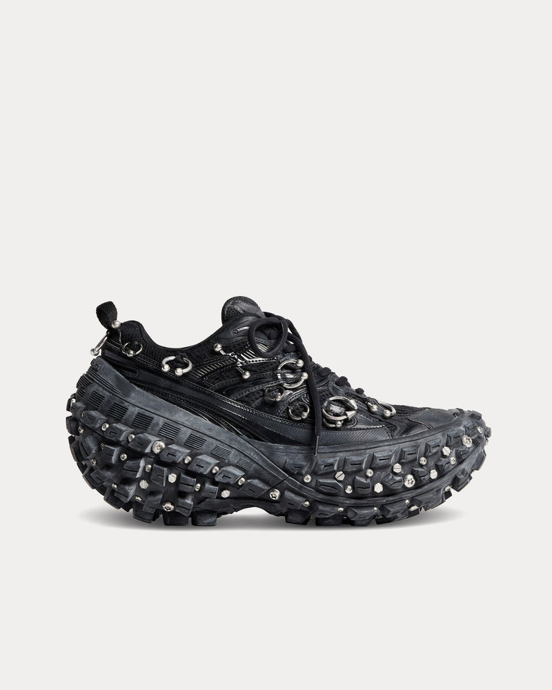 Balenciaga Bouncer Screw with Piercings Black Low Top Sneakers - 1