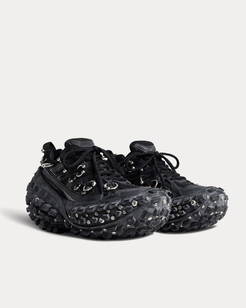 Balenciaga Bouncer Screw with Piercings Black Low Top Sneakers - 3